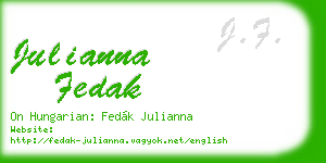 julianna fedak business card